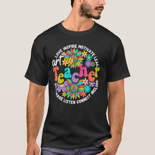 アート先生新学期教育者Groovy Student Tシャツ (正面)