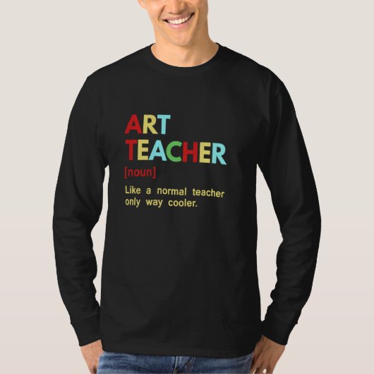 アート先生普通の先生のみ Tシャツ (正面)