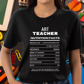 アート先生栄養おもしろいファクトTシャツ Tシャツ