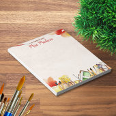 アート先生水絵を描色供給の鑑賞 ノートパッド