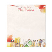 アート先生水絵を描色供給の鑑賞 ノートパッド (正面)