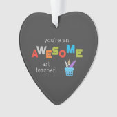 アート先生絵を描鑑賞日筆素晴らし、 オーナメント (正面)