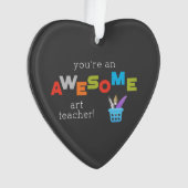 アート先生絵を描鑑賞日筆素晴らし、 オーナメント (正面)