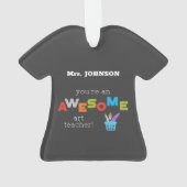 アート先生絵を描鑑賞日筆素晴らし、 オーナメント (裏面)