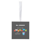 アート先生絵を描鑑賞日筆素晴らし、 キューブオーナメント (右)