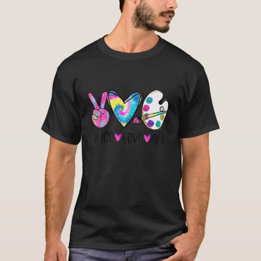 アート先生絵画ズピースラブアート Tシャツ (正面)