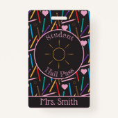 アート先生色鉛筆ドードルホールパスバッジ バッジ (正面)