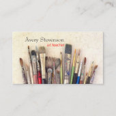 アート先生、アーティス絵を描ト・ブラシ画家 名刺 (正面)