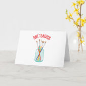 アート先生 カード (黄色い花)