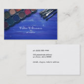 アート先生、新学期、アート用品、アート 名刺 (正面/裏面)