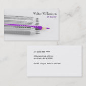 アート先生,新学期，色鉛筆，アート 名刺 (正面/裏面)