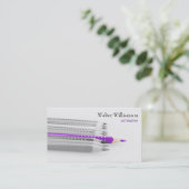 アート先生,新学期，色鉛筆，アート 名刺 (スタンド正面)