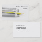 アート先生,新学期，色鉛筆，アート 名刺 (正面/裏面)