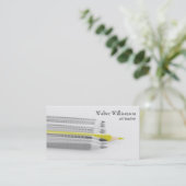 アート先生,新学期，色鉛筆，アート 名刺 (スタンド正面)