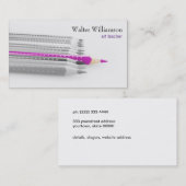 アート先生,新学期，色鉛筆，アート 名刺 (正面/裏面)