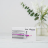 アート先生,新学期，色鉛筆，アート 名刺 (スタンド正面)