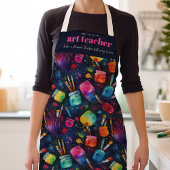 アート先生 |通常のモノグラム先生 エプロン