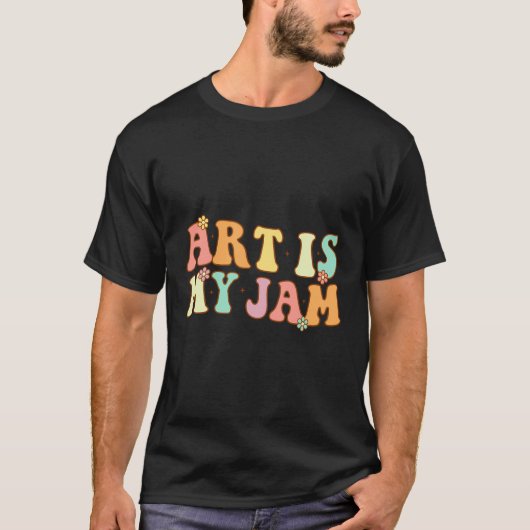 アート先生- Art Is My Jam Tシャツ (正面)