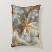 アート冬の風景と雪と氷の結晶をキャプチャ アクセントクッション (正面(垂直))