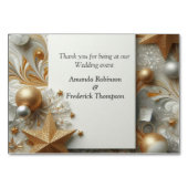 アート冬の風景と雪と氷の結晶をキャプチャ テーブルナンバー (裏面)