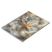 アート冬の風景と雪と氷の結晶をキャプチャ ノートブック (左側)