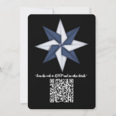 アート冬の風景と雪と氷の結晶をキャプチャ 招待状 (裏面)