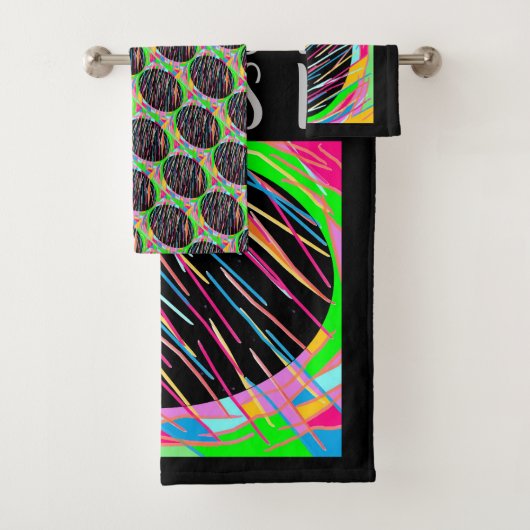 アート刺激を受けたお尻の色はミントとピンク+黒 バスタオルセット (インサイチュ)