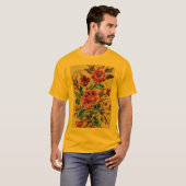 アート刺繍デザイン Tシャツ (正面フル)