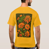 アート刺繍デザイン Tシャツ (裏面)