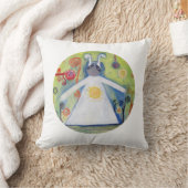 アート前向きピロー20インチx 20インチ クッション (ブランケット)