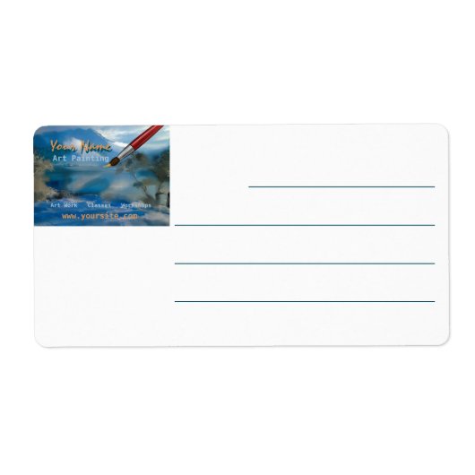 アート印刷 – 出荷ラベル ラベル (正面)