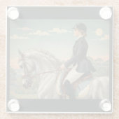 「アート君はグラスを置くことができる」 ガラスコースター (裏面)