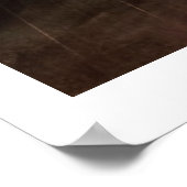 アート図解入りの、写真付きのポスター「雨が降ったら暖かい」 ポスター (角)