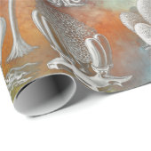 アート型枠の自然 ラッピングペーパー (ロールコーナー)