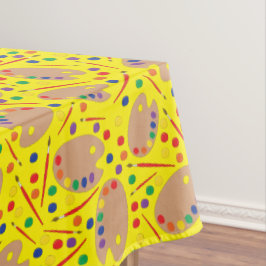 アート子供の誕生日絵を描パーティー テーブルクロス