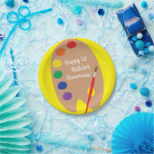 アート子供の誕生日絵を描パーティー ペーパープレート (パーティー)