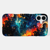 アート宇宙デザイン iPhoneケース (裏面横)