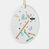 アート専攻のオーナメント セラミックオーナメント (右)