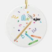 アート専攻のオーナメント セラミックオーナメント (正面)