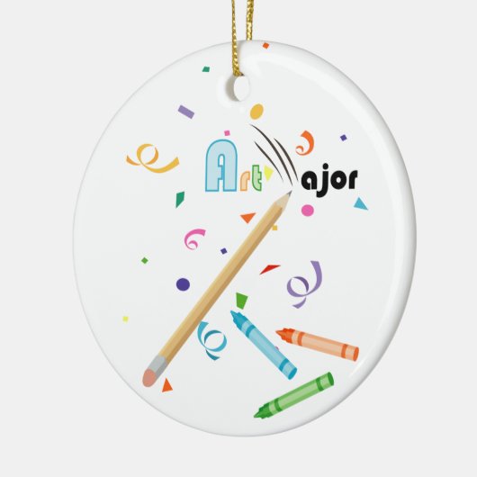 アート専攻のオーナメント セラミックオーナメント (左)
