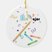 アート専攻のオーナメント セラミックオーナメント (裏面)