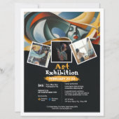 アート展イベントフライヤーテンプレート (正面)