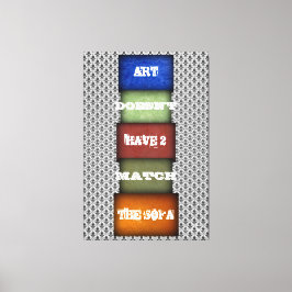 アート引用文名と署名済み2 キャンバスプリント