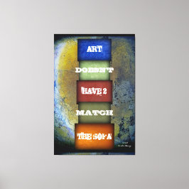 アート引用文名と署名済み キャンバスプリント