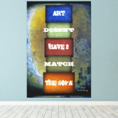 アート引用文名と署名済み キャンバスプリント (インサイチュ (ウッドフロア))