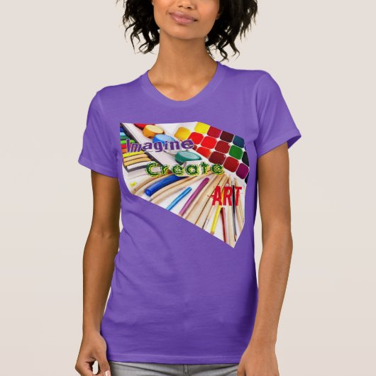 アート想像の作成 Tシャツ (正面)