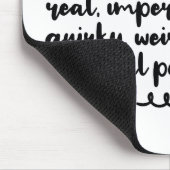 アート感動的は自分の短い引用文 マウスパッド (コーナー)