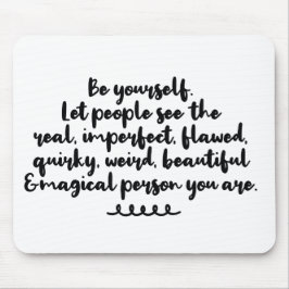 アート感動的は自分の短い引用文 マウスパッド