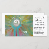 アート感動的カラフルモダンおもしろい希望の愛 (正面/裏面)