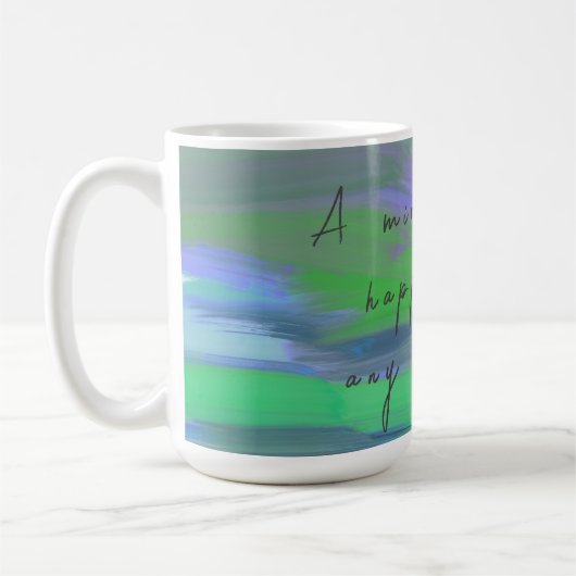 アート感動的奇跡のメッセージ コーヒーマグカップ (左)